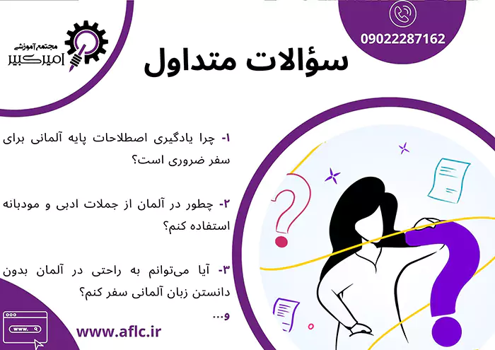 سوالات متداول زبان آلمانی در سفر