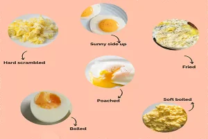 انواع طبخ تخم مرغ به انگلیسی