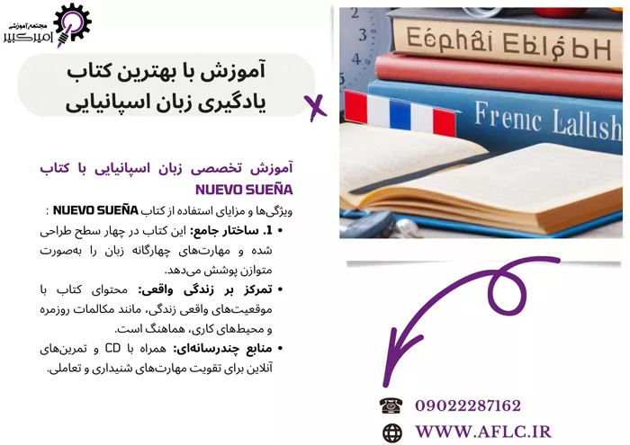 آموزش تخصصی زبان اسپانیایی با کتاب Nuevo Sueña در اصفهان