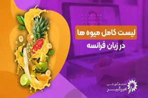 لیست کامل میوه ها در زبان فرانسه لیست کامل میوه ها در زبان فرانسه